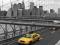 Nowy Jork Taxi Brooklyn Bridge - plakat 91,5x61 cm