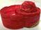 WSTĄŻKA  MARSZCZONA PAPIEROWA  7 cm/10m RED