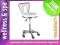 Taboret kosmetyczny hydrauliczny z oparciemWROCŁAW