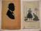 2 pocztówki Sylwetki ok 1910 salon mody