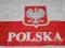 Flaga Polski z godłem 70x115 Sprzedaż min 10szt