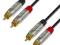 Kabel 2xRCA-2x RCA - 0.6m - Adam Hall-PowerTech