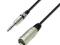 Kabel XLR męski-Jack STEREO 6.3mm-6m-Adam Hall