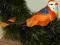 Ptak ptaszek z piór dekoracja na choinkę