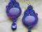 Sutasz 53 piękne kolczyki fiolety jadeit/swarovski