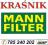 MANN FILTRY KOMPLET SEAT IBIZA IV 1.9TDI