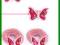 DONEGAL ZESTAW MOTYLKI - WSUWKI + GUMKI  2x2szt (F