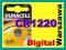 DURACELL Bateria 3V CR1220 DL1220 CR 1220 *W-WA*