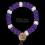 Bransoletka Wood Fellas Deluxe Pearl purple/white