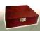 Pudełko zamykane P18m (18x18,5x6,1 cm) mahoń