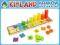UKŁADANKA DREWNIANA NAUKA LICZENIA I KOLORÓW