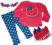 MOTHERCARE urocza bluzka+leginsy z kotkiem 80 /12m