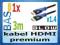 Kabel HDMI Blue PREMIUM v1.4 - 3m _ BLOW