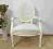 Biały Stylowy Fotel Shabby Chic