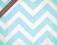 Polar Minky Chevron Turquoise/Snow