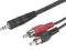 Przewód Stereo 3.5 mm Jack M / 2x RCA M 10 m