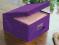 FIOLET PUDEŁKO NA UBRANIA BUTY BIELIZNĘ 30x30x16