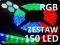 Taśma 150 LED RGB ZESTAW + sterownik + ZASILACZ