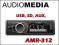RADIO SAMOCHODOWE AUDIOMEDIA AMR-312 mp3 z USB SD