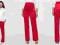 1AK1781 Spodnie ciążowe 48 materiał red 968199