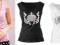 1AT744 Top bokserka Wzór 42/XL Czarny Nadruk