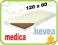 MATERAC DZIECIĘCY HEVEA KRZYŚ 120/60 MEDICA/HEVEA