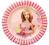 10 szt Talerzyki 23cm Barbie przebranie 1560g