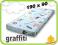 MATERAC DZIECIĘCY HEVEA SNUDO 190/90 GRAFFITI !