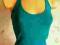 H&amp;M szmaragdowy top z odkrytymi plecami 36 S