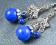 KOLCZYKI orientalne  LAPIS LAZULI  -  4  [K071]