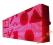 REKLAMOWA TABLICA LED czerwona 48x96cm