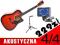 GITARA AKUSTYCZNA 4/4 +TUNER DOTYKOWY klip+STATYW