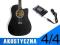 GITARA AKUSTYCZNA 4/4 4KOLORY +TUNER +PUCKUP +KURS