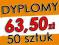 DYPLOM OZDOBNY A4/50szt/250g - 24H wiele wzorów FV