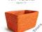 POMARAŃCZOWY KOSZYK / KOSZYCZEK 22x32x17 cm -50%