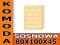 Komoda sosnowa 80/5