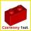 Lego Klocek 1x2 2szt Czerwony 3004