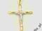 ZŁOTY KRZYŻYK PREZENT BIERZMOWANIE KOMUNIA ŚLUB