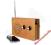 Papierowe radio retro do telefonu gadżet MP3