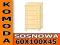 Komoda sosnowa 60/5