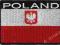 NASZYWKI SPINAKE Naszywka Flaga POLAND z godłem w