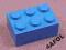 4AFOL 4x LEGO Blue Brick 2x3 3002