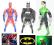 ZESTAW 3 FIGURKI SPIDERMAN BATMAN GREEN LANT. 18cm