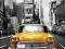 Nowy Jork taxi żółta Taksówka - plakat 40x50 cm