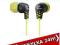 SŁUCHAWKI DOUSZNE SONY MDR-EX37B ŻÓŁTE NOWE !