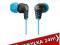 SŁUCHAWKI DOUSZNE SONY MDR-EX37B NIEBIESKIE NOWE!