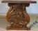 RZEŹBIONY  DĘBOWY STOLIK DREWNO, PEŁNY DĄB, UNIKAT
