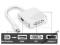 3w1 Mini DisplayPort do DVI HDMI DisplayPort DP