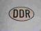 DDR - blaszana tabliczka, plakietka - oryginał