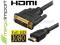 KABEL PRZEWÓD HDMI-DVI 2m GOLD FULL HD 1.3b 1080p